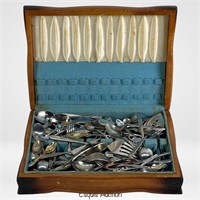 Assortment of Vintage Silverware & Souvenir Spoons