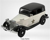 Jim Beam Whiskey Decanter- 1934 Police Patrol Car