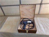 Heat gun and wood box