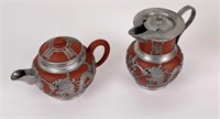 Antique Chinese Wen Hua Shun Creamer and Teapot
