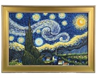 Starry Night Painting in manner Vincent Van Gogh