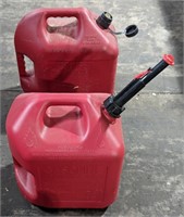 (F) Five gallon gas cans (2).