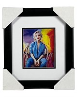 Marilyn Monroe in Denim-Lithograph by Peter Max