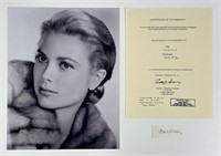 Grace Kelly Autograph/ Signature with 11x14 Photo