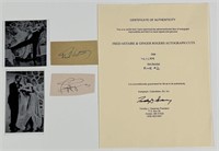 Fred Astaire & Ginger Rogers Autographs