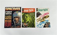 Star Trek Comic Books and Spacemen Magazine