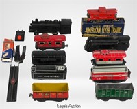 Vintage Gilbert & Marx RR Train Engines & Cars