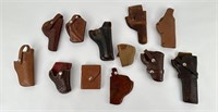 Collection of Leather Pistol Holsters