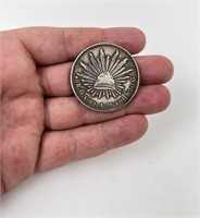 1891 Mexico Silver 8 Reales Silver Coin