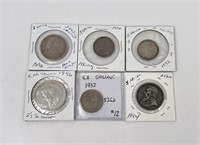 Collection of South Africa Silver Coins