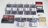 Collection of US Mint Proof Coin Sets