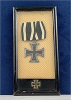 WWI WW1 Framed German Iron Cross