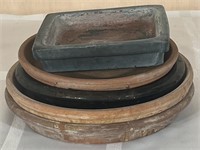 Assortment Of Clay And Ceramic Drain Plates