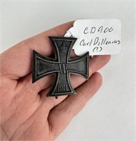 WWI WW1 German Iron Cross Carl Dillenius