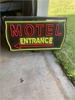 Lighted Motel Sign