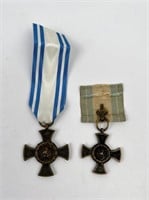 WWI WW1 Prussian Bavaria Cross Medals