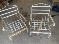 (2) Steel Porch Chairs