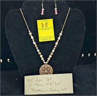 NYC necklace & earring set