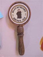 Black friars brown aletter tap handle