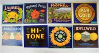 California vintage citrus crate labels - 18