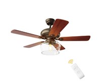 SEALED Costway 52-in Brown LED Indoor Ceiling Fan