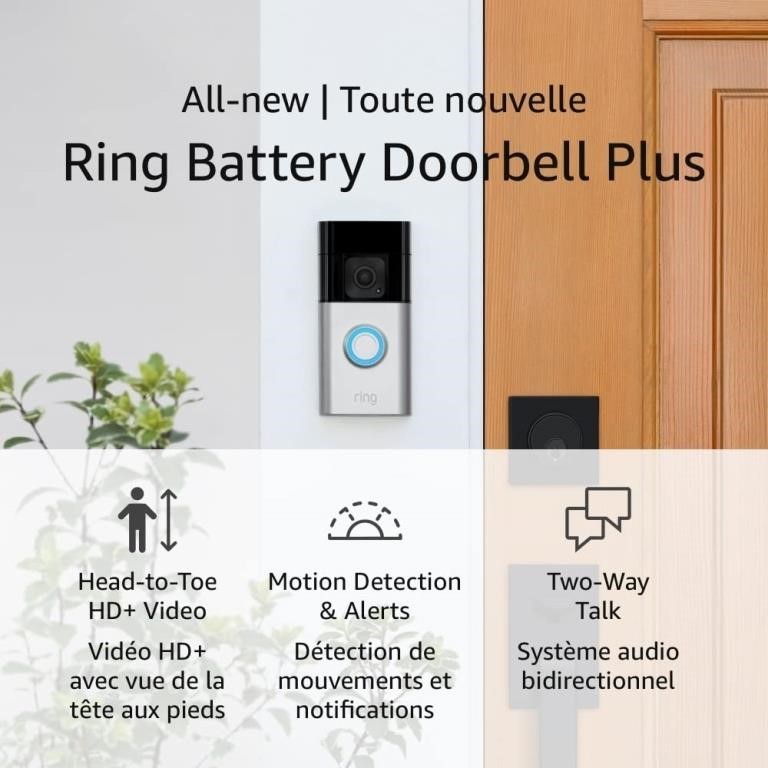 Used-All-new Ring Battery Doorbell Plus