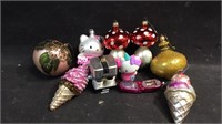 Handblown Glass Ornaments Hello Kitty, Ice Cream