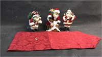10 inch Santa with Table Runner