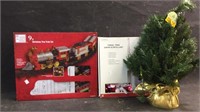 Christmas Train, Tree, Tinsel Tree