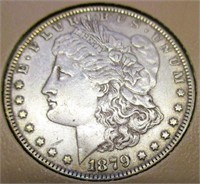 1879-P Morgan Silver Dollar EF/AU