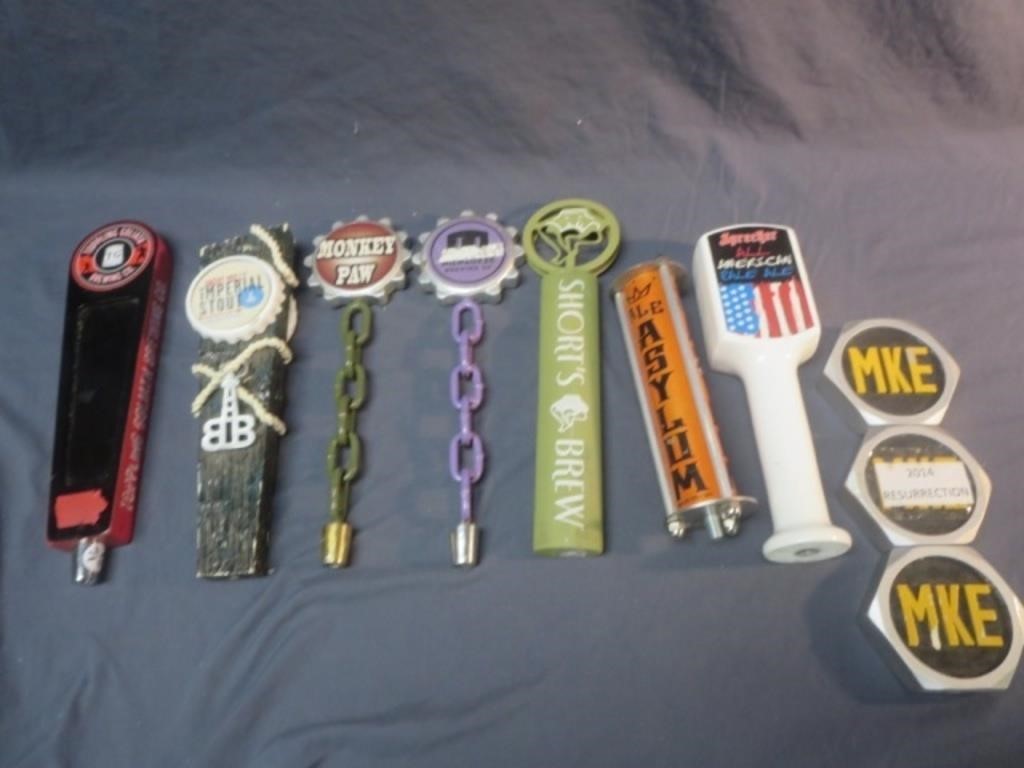Awesome Lot - 10 Beer Tap Handles