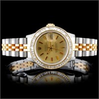 Rolex YG/SS DateJust 2.00ct Diamond Ladies Wristwa