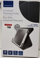 INSIGNIA UNIVERSAL FLEXVIEW FOLIO FOR 8" TABLETS