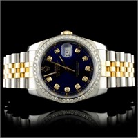 Rolex DateJust 116233 18K YG/SS Diamond 36MM Watch