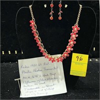 Vtg 1950 - 60's necklace 2pc