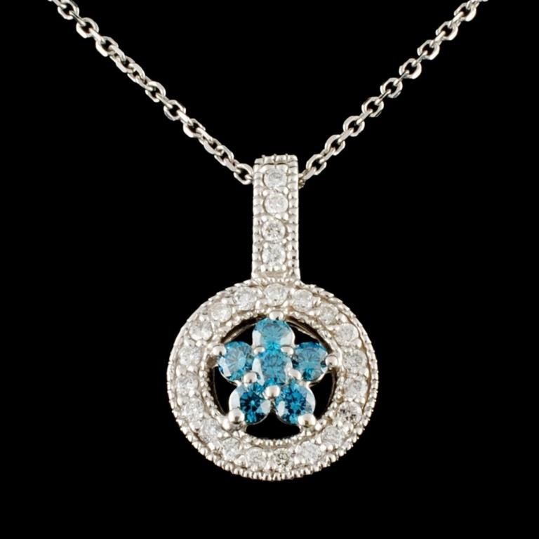 14K Gold 0.50ctw Diamond Pendant