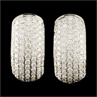 18K Gold 1.78ctw Diamond Earrings