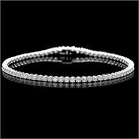 18k White Gold 3.50ct Diamond Bracelet