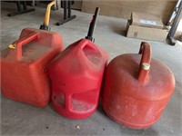 Three Large Gas Cans