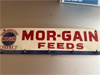 Mor-Gain Feeds Hanging Sign