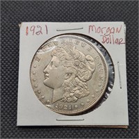 1921 MORGAN SILVER DOLLAR MS+