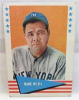 1961 FLEER #75 BABE RUTH BASEBALL CARD