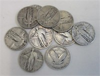 LOT OF STANDING LIBERTY QUARTERS $5 FACE VALUE