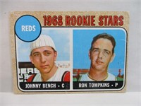 1968 TOPPS ROOKIE JOHNNY BENCH&RON TOMPKINS #247