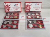 2005 & 2006 SILVER PROOF SET & STATE QUARTERS