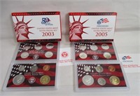 2003 & 2005 SILVER PROOF SETS & STATE QUARTERS