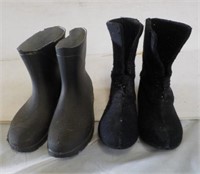 Servus rubber boots with insulated inserts.