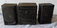 Soundesign radio and double cassette player  with
