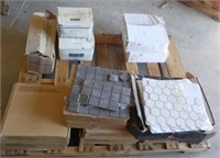 Assortment of tile and sheet tile.
