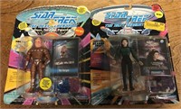 2 NEW Star Trek action figures & collector cards